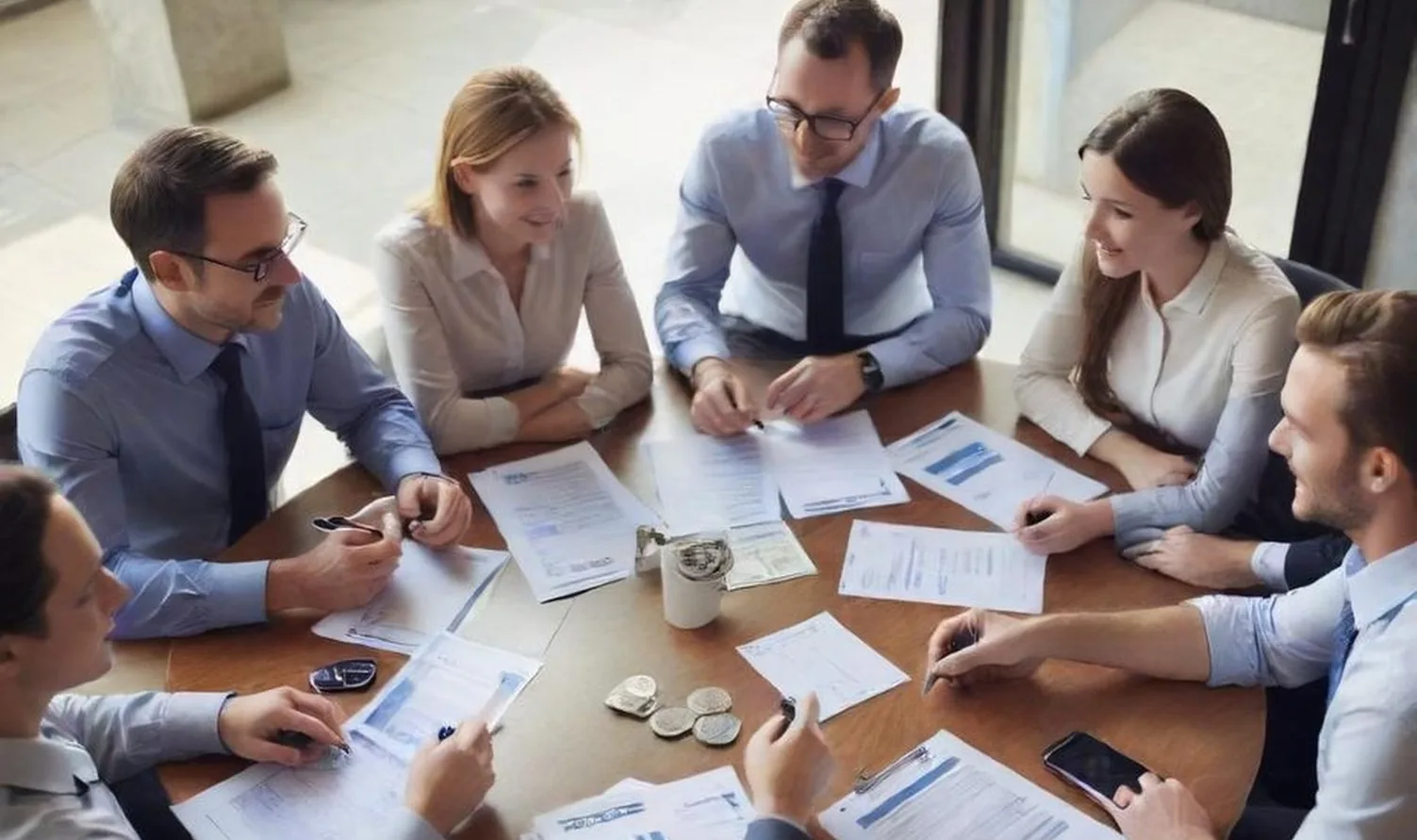 Modern savings strategy meeting